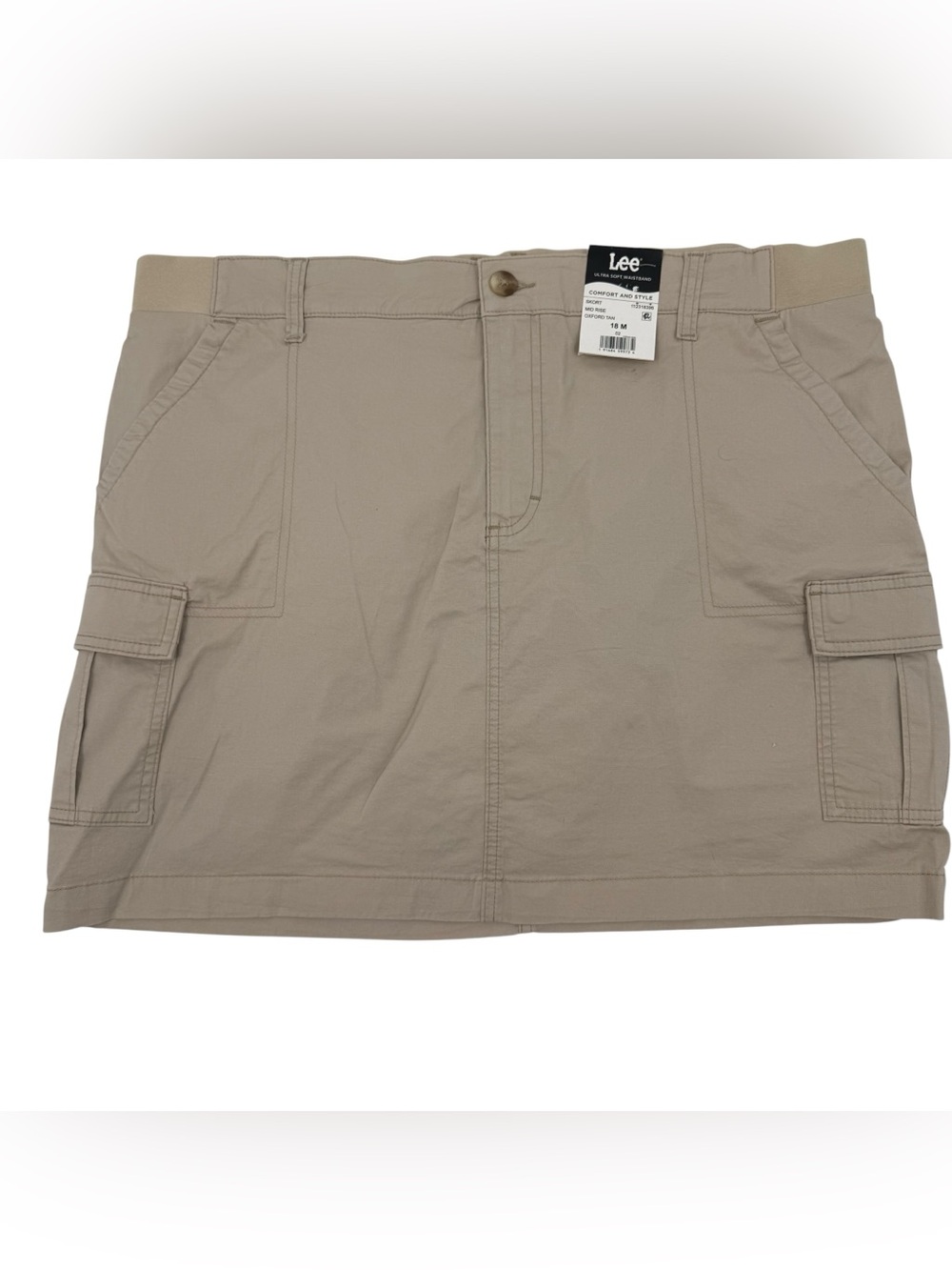 NWT Lee Skort Women’s Size 18 Oxford Tan comfort waist New